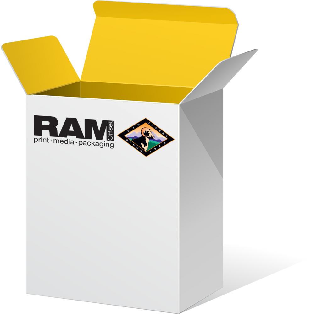 Packaging Box with Ram logo