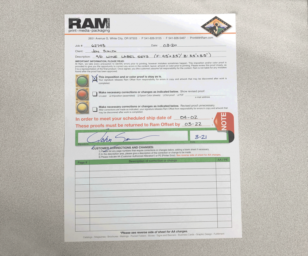 Workflow Signed proof tag